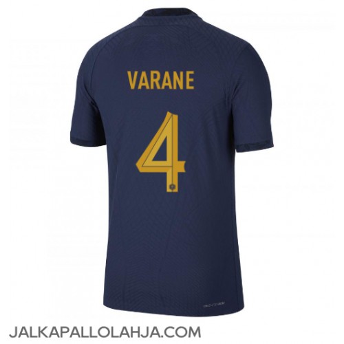 Ranska Raphael Varane #4 Kopio Koti Pelipaita MM-kisat 2022 Lyhyet Hihat